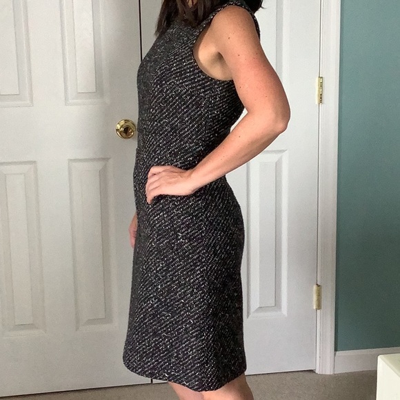Theory Tweed Wool Dress Size 6 Sleeveless - Picture 3 of 6